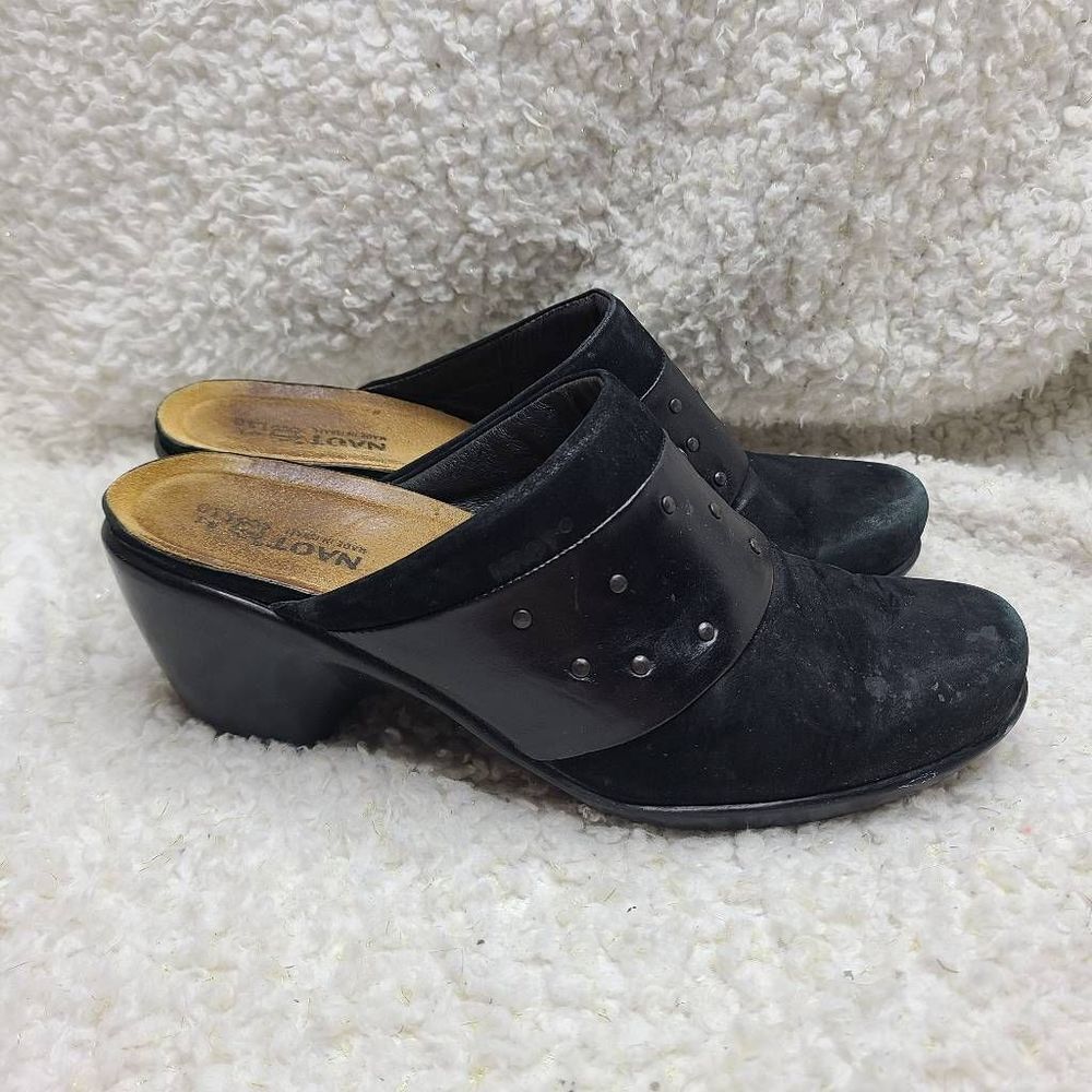Naot Appeal Studded Suede Leather Mule sz 41